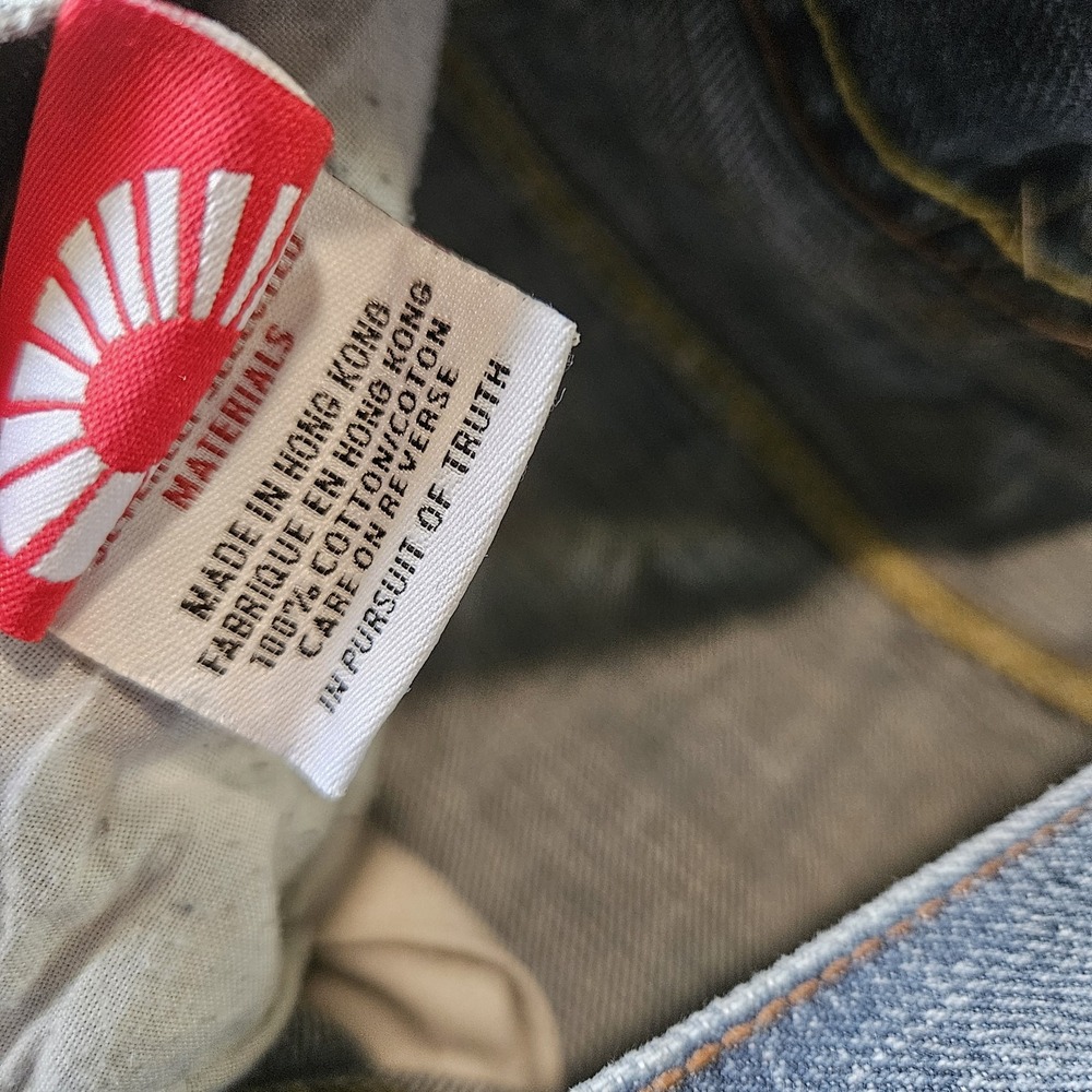 Y2K‎ Akademiks Medium Wash Baggy Embroidered Grunge Jeans Size 32 x 30 - Picture 7 of 16